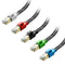 Cat 8 Ethernet Cable 7 ft 5 Pack Multi Color, Nylon Braided