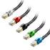 Cat 8 Ethernet Cable 7 ft 5 Pack Multi Color, Nylon Braided