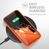 kwmobile Case for Apple iPhone 12 / iPhone 12 Pro - Soft Slim Protective TPU Silicone Cover - Neon Orange