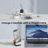 3 in 1 Charging Station for Apple, Foldable Mag-Safe Portable Charger Dock for iPhone 16 15 14 13 12, Apple Watch,