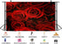 UPXIO 10x8ft Luxury Red Rose Bouquet Backdrop Dense Floral Blooms Photo Background Tapestry for Wedding Anniversary