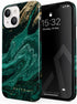 BURGA Phone Case for iPhone 13 - Cute Aesthetic Pattern Hard Shell Protection Cover for Women and Men, Emerald Pool