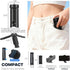 QIYUANCHUANG Phone Stand Tripod with Wireless Remote - Lightweight Adjustable Phone Holder for iPhone Samsung, Desk Bed