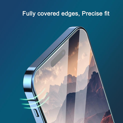 Ailun Glass Screen Protector for iPhone 15 / 15 Pro, 3 Pack, 9H Tempered Glass, Case Friendly