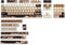 Oasis PBT Keycaps, MOA Custom Keyboard Keycaps Set, 140 Keys, 5 Side Dye Sublimation for Cherry Gateron MX Switches