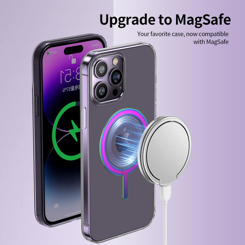 Metal Plate Ring Sticker for Magsafe, Mag Safe Ring Sticker Magnet, Compatible Universal Conversion Mag Safe Adapter