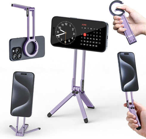 ULANZI MA30 Magnetic Phone Tripod Stand for iPhone, Aluminium Maglock Smartphone Mini Tripod