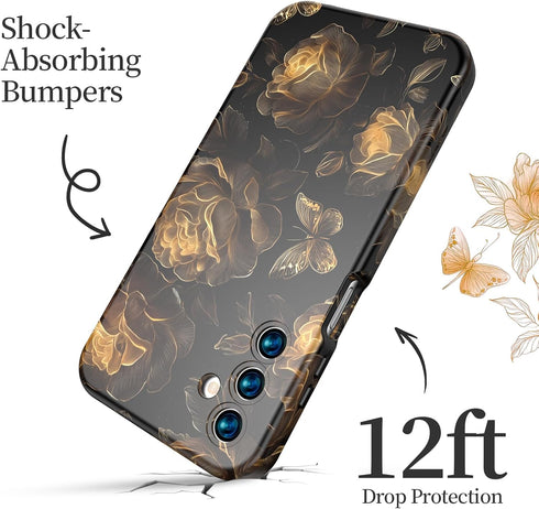ANNSD for Samsung A15 Case, 3 in 1 Lightweight Stylish Full Body Shockproof Protective Cover, Military Grade Case