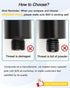 Set of 2 Speaker Pole for Subwoofer, Height Adjustable, Fits M20 Threaded Mount and 35mm Mount Speaker Extender