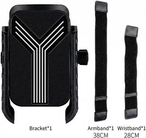 BOROLA 2-in-1 360 4.7-7.2 Wrist & Arm Phone Holder, Rotatable Universal Sports Phone Mount for Running Cycling Gym.