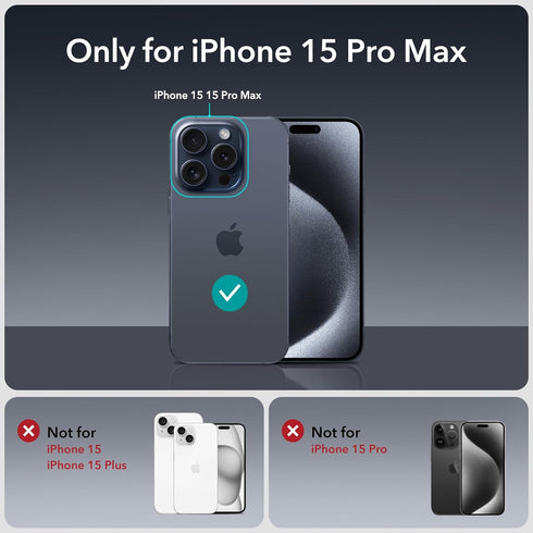 ESR Privacy Screen Protector 3 Pack for iPhone 15 Pro Max, Anti-spy Tempered Glass, Micro-curved Edges, Case Friendly