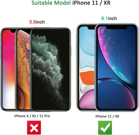 NEW'C Tempered Glass Screen Protector for iPhone 11 & XR (6.1") - 3 Pack, Case Friendly, Anti-Scratch, Bubble Free,