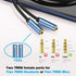 MillSO Headset Splitter for 2 TRRS Headphones or Mics - 3.5mm Jack Adapter Male to 2 Dual Female