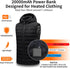 20000mAh Heated Vest Battery Pack, 5V 2A Power Bank for Heated Clothing, Fast Recharging for Heated Jackets, Camping