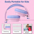 A+ Scholars 2 Pack 3.5mm Kids Headphones with Sharing Splitter, Stereo Sound Over-Ear Wired Headphones for Kids