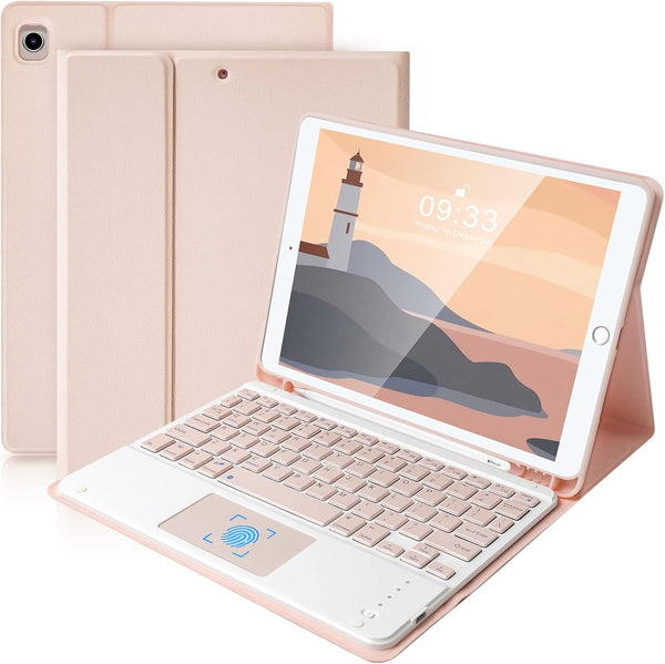 SOPPY Keyboard Case with Touchpad for iPad, Bluetooth Keyboard for iPad 9th/8th/7th Generation 10.2 inch, iPad Air 3,