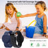 2 Pack Kids Airtag Bracelet, Hidden Wristband, Black + Blue Silicone Anti-Lost Apple Airtag Holder Case for Child