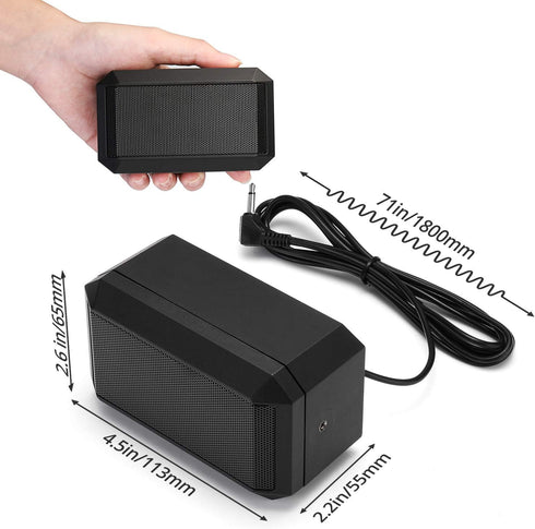 Radioddity CB Mobile Radio External Speaker, Mini Universal Portable 5W for Car Truck Vehicle 4 x 4
