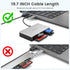 INDMEM All-in-1 MMC, SmartMedia Card Reader Writer USB Universal Multi Card Adapter Slim Hub Read Smart Media, xD, SD