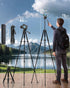 JOBFRI 73" 8.8 lbs Camera Tripod for Camera and Phone, Aluminum Travel Tripod for iPhone, DSLR Tripod with Phone