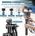 OneNine 67" 1/4 Selfie Stick Tripod for iPhone with Remote Control, Phone Holder and Screw, Adjustable Multi-Angle