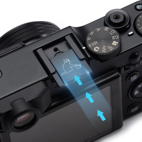 Set X100VI X100V X-M5 X-E5 X-T4 X-T3 (CAT-01-Hot Camera Metal Hot Shoe Cover Shutter Buttons Protector for Fujifilm