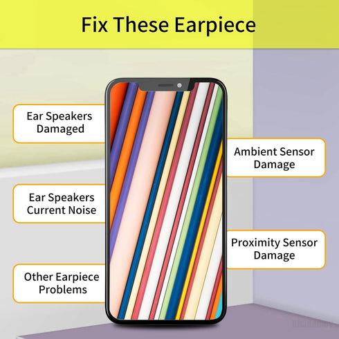 Earpiece Front Speaker Replacement for iPhone 11 - Repair for Earspeaker with Ambient Light Sensor