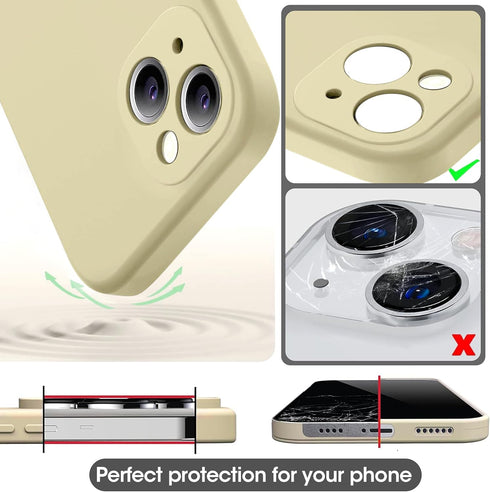 SKRYUIE Ultra-Slim Protective Case for iPhone 15 - Shockproof Soft TPU and Scratch-Resistant Design, Milk Colorful