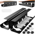 Under Desk Cable Management Tray, 2 Pack Steel Wire Organizer, No Drill 15.7 in Black Cable Raceway for Cords