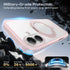Niunisi 17 6.3-Inch 360 6.3" 2025, for iPhone Case with Magnetic Ring Stand Compatible with MagSafe Frosted Matte