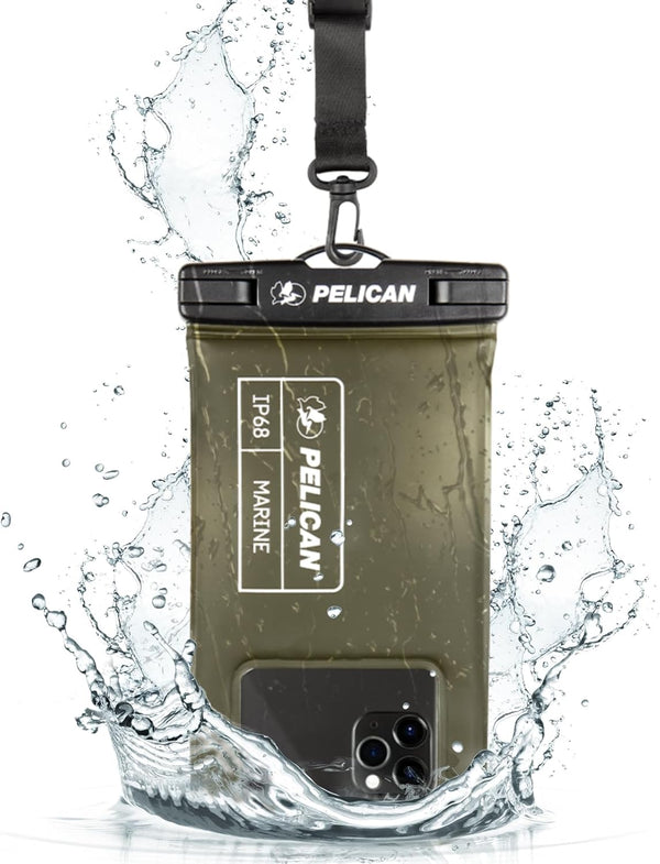 Pelican Marine IP68 Waterproof Phone Pouch/Case - Floating Case for iPhone 15 Pro Max/14 Pro Max/13 Pro Max
