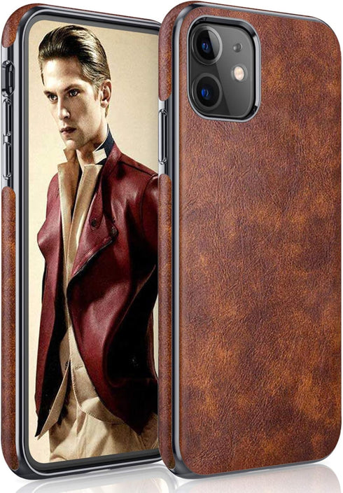 LOHASIC iPhone 11 Case, Thin Slim Leather Luxury PU Soft Non-Slip Grip Protective Cover for iPhone 11 (2019)