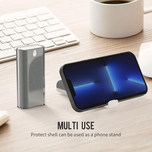 CLICK CLEAN Touchscreen Mist Cleaner, All-in-One Screen Cleaner Spray with Microfiber and Phone Stand for All Devices