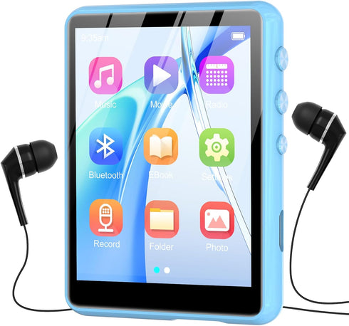 ZAQE MP3 Player with Bluetooth 5.3-64GB Portable Music Player with 2.4" Full Touch