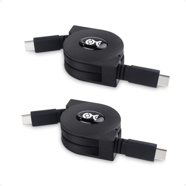 Cable Matters 3.3 ft Short Retractable USB C Cable (USB C to USB C) - Compact and convenient for on-the-go use.