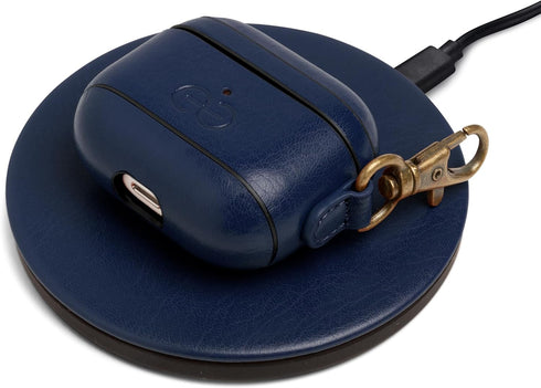 Dreem Om Case Cover with Keychain Clip for AirPods 3, Vegan Leather Accessory for Men & Women
