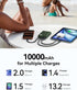 INIU 45W 10000mAh Pack 17 16 15 14, S25 S24 Power Bank, Fast Charging Portable Charger with Built-in USB C Cable, Small