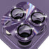 YWXTW Camera Lens Protector for iPhone 14 Pro Max/iPhone 14 Pro, 5X Strengthen Tempered Glass (Purple Glitter)