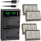 Kastar 4-Pack Fully Decoded Battery and LTD2 USB Charger Replacement for Olympus BLN-1, OM-D E-M5, and More