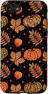 iPhone SE (2020) / 7 / 8 Case with Fall Leaves and Pumpkins Pattern, Halloween Autumn Gifts