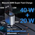 Retractable Car Charger 4 in 1 USB C Fast Charger with Dual Type-C Cables (31.5 inch) and 2 Charging Ports Compatible