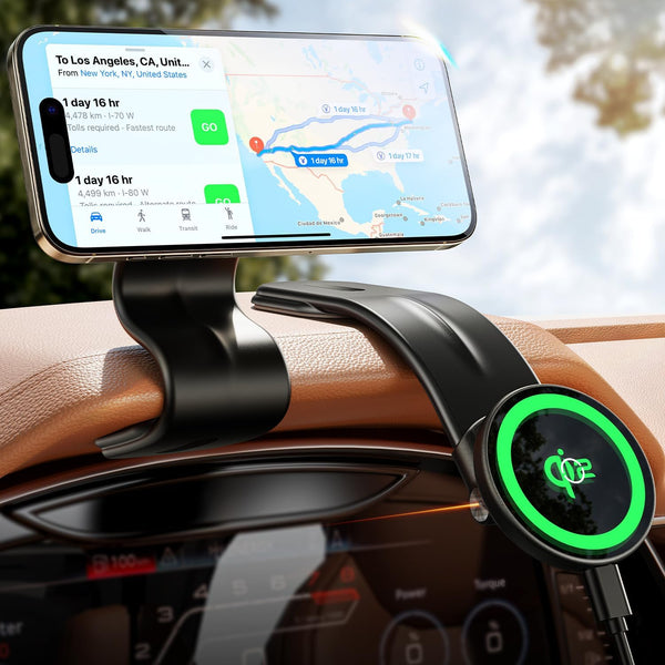 Magsafe Car Mount Charger, Magnetic Phone Holder for Car, 15W Super Fast Charge, Fits iPhone 15/14/13/12 Pro Plus Max