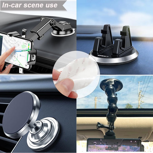 10 Pack 80mm (3.15") Circular Double Sided Sticky Pads, Strong Car Sticky Adhesive Replacement for Car Mounting Holder