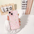 iPhone 15 Case Clear with Cute Color Flower Floral Leaf Design, Soft TPU Shockproof Protective Cover