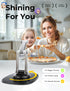 LISEN iPhone Stand for Desk, Portable 360 Adjustable Cell Phone Holder, Foldable Acrylic Aesthetic Accessories for