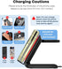 Fast Wireless Charger for Samsung - 2 in 1 Foldable Travel Charging Station, Compatible with Samsung Galaxy Z Flip