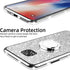 Case for Moto G Power 2021, Shockproof Protection with Ring Kickstand Lanyard, Cute Soft Glitter Cover - Silver