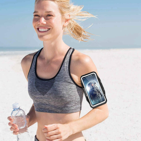 JEMACHE Armband for Samsung Galaxy S25 S24 S23 S22 S21, Fits Otterbox Defender Case, Gym Workouts Running Phone Arm Band