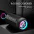 Ortizan Portable Bluetooth Speaker - IPX7 Waterproof with 24W Loud Stereo Sound, RGB Lights, 30H Playtime