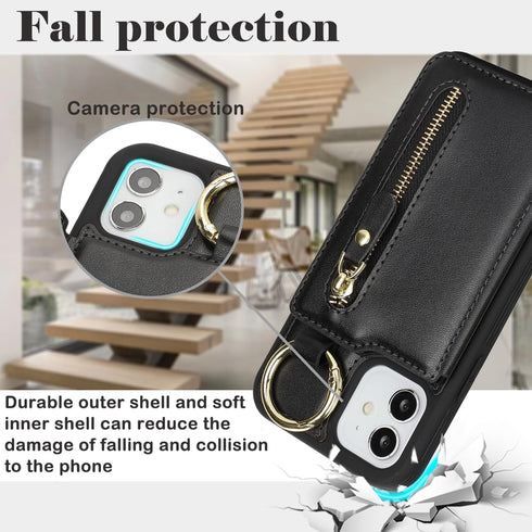 Visit the Store 12 12 for iPhone case Wallet with Card Holder for Women Men Shockproof Phone case iPhone pro